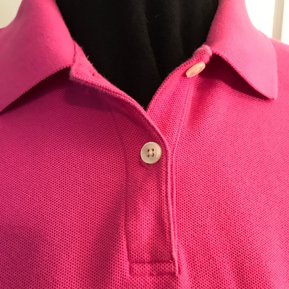 Hot Pink Long-Sleeved Polo